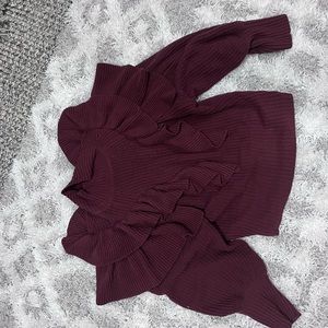 Target Ruffle Sweater size small.